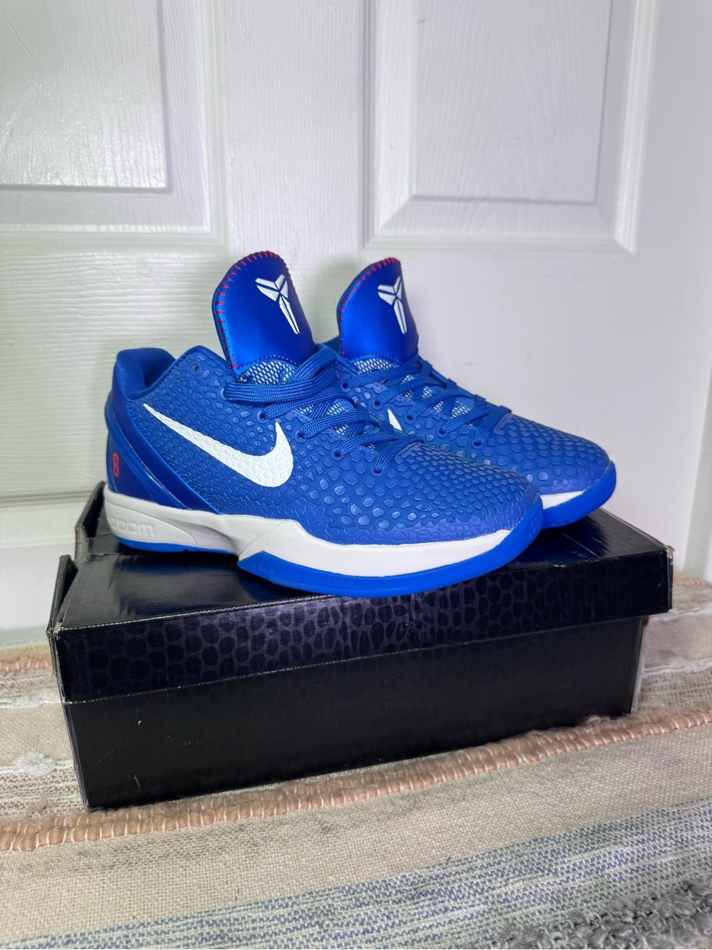 Nike Kobe VI Royal Blue Basketball Shoes.